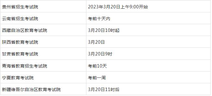 各省市2023年3月计算机等级考试准考证打印时间汇总！
